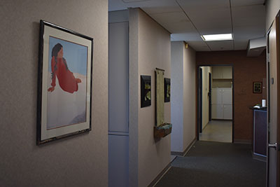 Office Hallway at Encinitas Periodontics & Dental Implants 